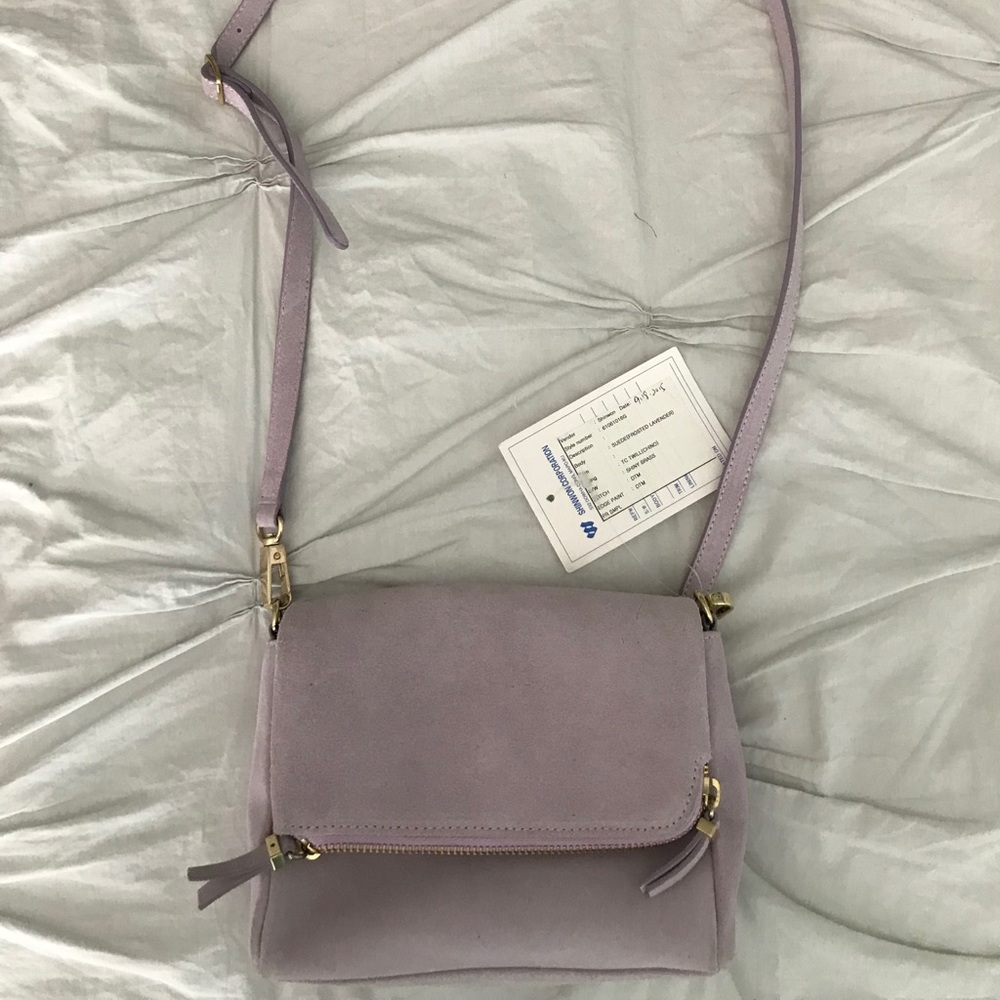 Suede lavender Talbots purse